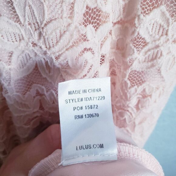 Lulu's Ephemeral Allure Baby Pink Lace Maxi Dress - Picture 12 of 13